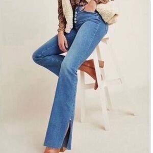 Anthropologie Blue Wide Leg Jeans